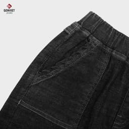 [ẨN] Quần Dài Kid GENVIET JEANS Cho Bé Unisex Vải Bò Co Giãn, Mềm Mại Cạp Bo Chun Dáng Suông Vừa W241.K.K 772. 3