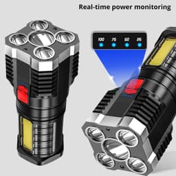 Đèn pin Mini.Sáng 4 chế độ, Đèn chiếu điểm, cho đi xe đạp Cắm Trại Đi Bộ Đường Dài Ngoài Trời Đèn khẩn cấpo 2