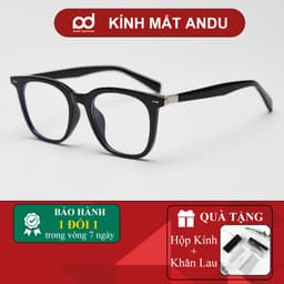 Gọng kính cận thời trang nam nữ ANDU EYEWEAR dáng vuông chống tia UV nhựa cốt kim loại - 9146 1
