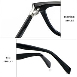 Gọng kính cận thời trang nam nữ ANDU EYEWEAR dáng vuông chống tia UV nhựa cốt kim loại - 9146 6
