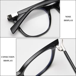 Gọng kính cận thời trang nam nữ ANDU EYEWEAR dáng vuông chống tia UV nhựa cốt kim loại - 9146 5