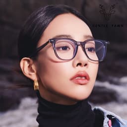 Gọng kính cận thời trang nam nữ ANDU EYEWEAR dáng vuông chống tia UV nhựa cốt kim loại - 9146 8