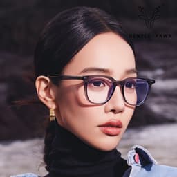 Gọng kính cận thời trang nam nữ ANDU EYEWEAR dáng vuông chống tia UV nhựa cốt kim loại - 9146 7