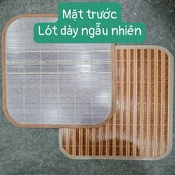 Tấm lót ghế trúc 2 mặt dùng cho ghế giám đốc, ghế văn phòng dùng cho mùa hè 6