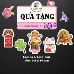 Decal sẵn keo SPA/NAIL/SALON nền Hồng chữ Trắng chống nước đắt khách Lộc Phát Tài 6
