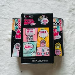 [LỐC 8 GÓI] Băng Vệ Sinh Kotex MiniMeow - Siêu Mỏng cánh 24cm 8 miếng 7
