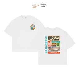 Áo thun gia đình Unisex tỉnh thành - Hồ Chí Minh, áo thun bé trai bé gái form rộng in họa tiết ISEE VN Local Brand IS40 5