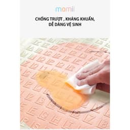 Thảm Xốp XPE Cao Cấp Phủ Silicone 2 Mặt Gấp Gọn Momii, Thảm Trải Sàn 2 Mặt Chống Thấm Chống Trơn Hàn Quốc (1m8x2m) 5