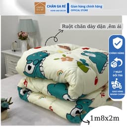 Chăn phao dày loại 1 siêu âm siêu nhẹ cottong poly nhà MIU BEDDING chăn phao trần bông kích thước 1m8x2m nhiều  mẫu 2