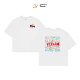 Áo thun unisex tỉnh thành áo thun bé trai, bé gái form rộng in nón lá Việt Nam ISEE VN Local Brand - IS38 3