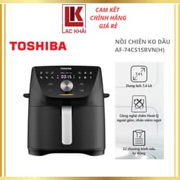 Nồi chiên không dầu 7.4L Toshiba AF-74CS1SRVN(H) - Điều khiển cảm ứng - Hàng chính hãng 1