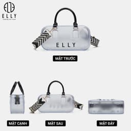 [Tặng hộp 20.10] Túi xách nữ ELLY EL368 túi trong suốt pvc đeo chéo đeo vai thời trang trẻ trung 5