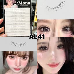 Lông mi dưới Mona Natural mi giả chùm cước gân trong tự nhiên, mềm nhẹ, dễ dán, không cay mắt 3