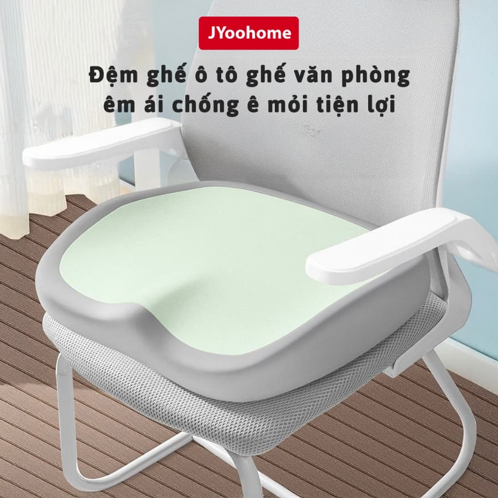 Đệm Ngồi Cao Su Non Êm Ái Chống Ê Mỏi Mông JYoohome Nệm Lót Ghế Dùng Trong Văn Phòng Học Tập