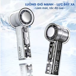 Quạt Cầm Tay X05 Turbo Mini 100 Tốc Độ, Có Hỗ Trợ Sò Lạnh, Bảo Hành 12T 2