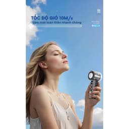 Quạt Cầm Tay X05 Turbo Mini 100 Tốc Độ, Có Hỗ Trợ Sò Lạnh, Bảo Hành 12T 4
