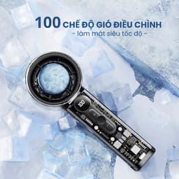 Quạt Cầm Tay X05 Turbo Mini 100 Tốc Độ, Có Hỗ Trợ Sò Lạnh, Bảo Hành 12T 5