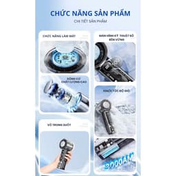 Quạt Cầm Tay X05 Turbo Mini 100 Tốc Độ, Có Hỗ Trợ Sò Lạnh, Bảo Hành 12T 6