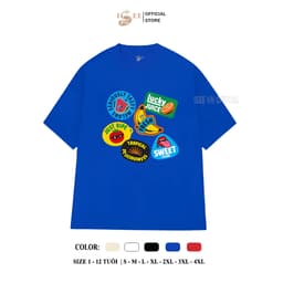 (Có áo người lớn) Áo thun cho bé trai, bé gái in TRÁI CÂY chất cotton 4c mềm mịn 1