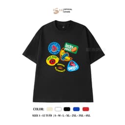 (Có áo người lớn) Áo thun cho bé trai, bé gái in TRÁI CÂY chất cotton 4c mềm mịn 4