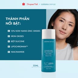 KEM CHỐNG NẮNG GIẢM BÓNG NHỜN DA SPF 50 COLORESCIENCE (Face Shield SPF 50 Matte) 55ml 5