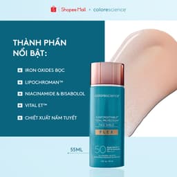 KEM CHỐNG NẮNG TRANG ĐIỂM LÀM ĐỀU MÀU DA SPF 50 COLORESCIENCE Flex SPF 50 - Fair 55ML 5