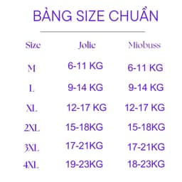 BỈm Jolie - hàng chính hãng công ty siêu thấm bịch 50 miếng M/L/XL/2XL/3XL/4XL 9