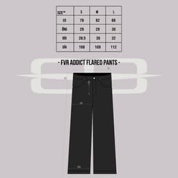 Quần jeans FRV addicted flared pants 9