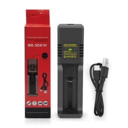 Bộ Sạc Pin Tiểu MS-5D81H. 26650/18650/16340/14500/21700 và Cục Sạc Pin 3v7, 4v2 Loại 1 Pin Chân Phích Cắm 6