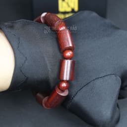Vòng gỗ Tử Đàn Ấn Độ kiểu Đốt trúc Chìm nước cao cấp 10/12/14mm cho nam và nữ | Thiên Mộc Bảo 2 6