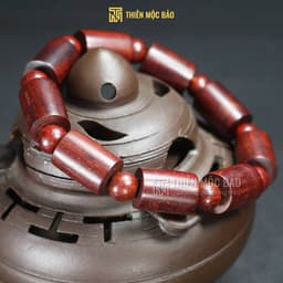 Vòng gỗ Tử Đàn Ấn Độ kiểu Đốt trúc Chìm nước cao cấp 10/12/14mm cho nam và nữ | Thiên Mộc Bảo 2 5