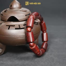 Vòng gỗ Tử Đàn Ấn Độ kiểu Đốt trúc Chìm nước cao cấp 10/12/14mm cho nam và nữ | Thiên Mộc Bảo 2 4