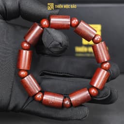 Vòng gỗ Tử Đàn Ấn Độ kiểu Đốt trúc Chìm nước cao cấp 10/12/14mm cho nam và nữ | Thiên Mộc Bảo 2 1