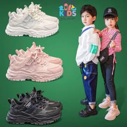 Giày Thể Thao Trẻ Em Bé Trai Bé Gái Quai Dán Thắt Dây Giả Đế Cao Su Chống Trơn – Size 26-37 – A011 1