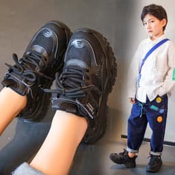 Giày Thể Thao Trẻ Em Bé Trai Bé Gái Quai Dán Thắt Dây Giả Đế Cao Su Chống Trơn – Size 26-37 – A011 4