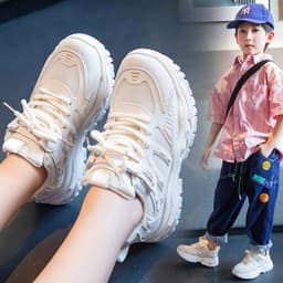 Giày Thể Thao Trẻ Em Bé Trai Bé Gái Quai Dán Thắt Dây Giả Đế Cao Su Chống Trơn – Size 26-37 – A011 5