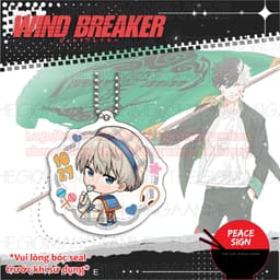 Mua 1 tặng 1 (HỌC SINH) Móc khóa WIND BREAKER in hình chibi anime mica acrylic quà tặng xinh xắn 5