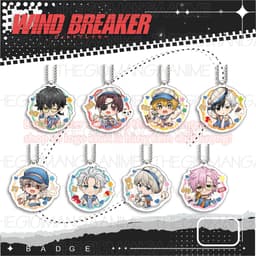 Mua 1 tặng 1 (HỌC SINH) Móc khóa WIND BREAKER in hình chibi anime mica acrylic quà tặng xinh xắn 1