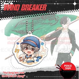 Mua 1 tặng 1 (HỌC SINH) Móc khóa WIND BREAKER in hình chibi anime mica acrylic quà tặng xinh xắn 3