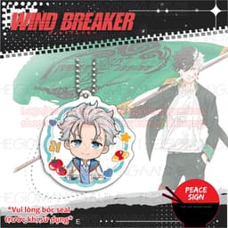 Mua 1 tặng 1 (HỌC SINH) Móc khóa WIND BREAKER in hình chibi anime mica acrylic quà tặng xinh xắn 4