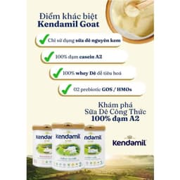 [Date 2027] Sữa Dê Kendamil UK Đạm A2 Dễ Tiêu Hoá 800g - Sữa Bột Công Thức 9