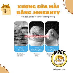 Bàn chải - Xương sữa dê JONSANTY mài răng cho hamster thỏ, bọ, sóc, nhím,... 🐹 4