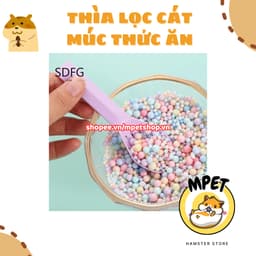 Thìa Lọc Cát, Muỗng Múc Thức Ăn Cho Hamster – Giữ Chuồng Luôn Sạch Sẽ 1