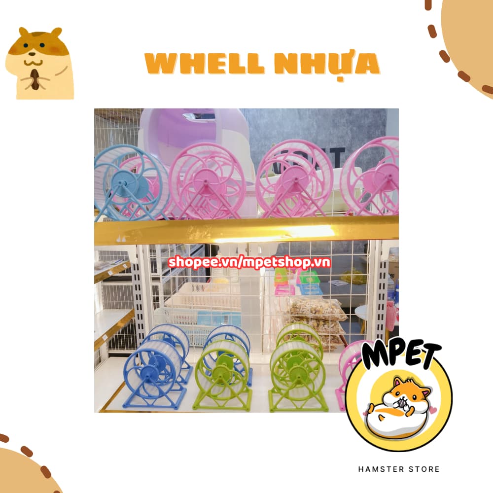 Wheel nhựa tập thể dục cho Hamster