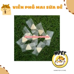 Viên phô mai sữa dê siêu béo -  Mài răng, vỗ béo, mượt lông cho hamster và thú nhỏ 1