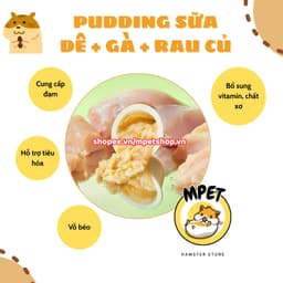 Pudding Sữa Dê YEE  Mix Gà Rau Củ Cho Hamster – Mềm Mịn, Dễ Tiêu Hóa, Tăng Sức Đề Kháng 2