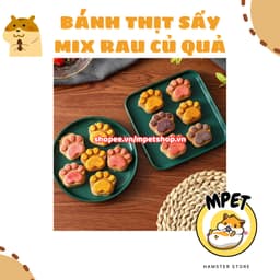 Bánh Thịt Sấy Mix Rau Củ Quả Cho thú cưng – Mài Răng, Giàu Đạm, Thơm Ngon, Bổ Sung Chất Xơ 1