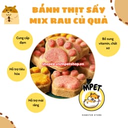 Bánh Thịt Sấy Mix Rau Củ Quả Cho thú cưng – Mài Răng, Giàu Đạm, Thơm Ngon, Bổ Sung Chất Xơ 2