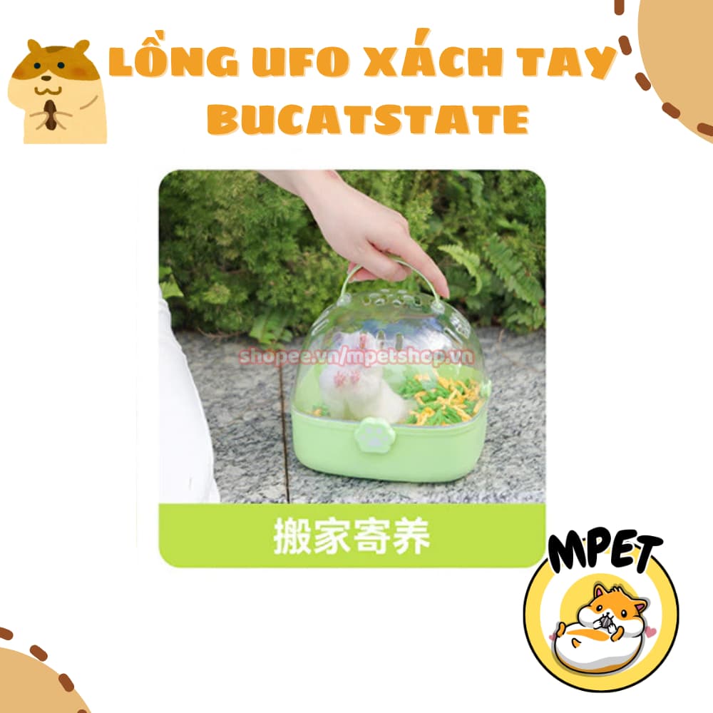 Lồng UFO Xách Tay BUCATSTATE – Lồng Vận Chuyển Hamster