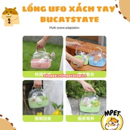 Lồng UFO Xách Tay BUCATSTATE – Lồng Vận Chuyển Hamster 2